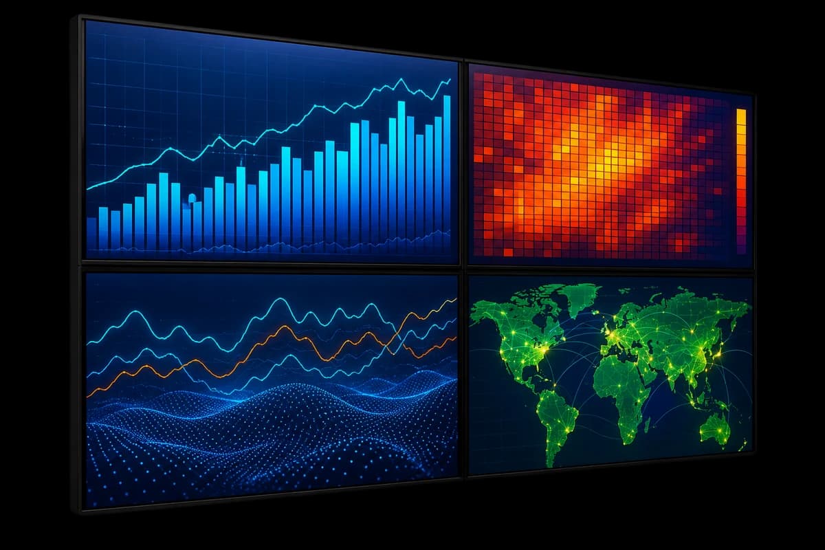 Video wall display — illustrative