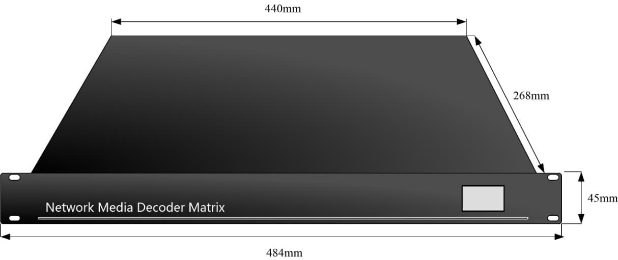 NM-16 Network Video Decoder Matrix dimensions
