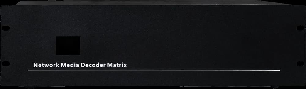 VEXWALL NM series network video decoder matrix — real front panel